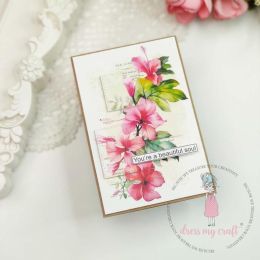 Transfert Dress My Craft TROPICAL BEAUTY par Dress My Craft. Scrapbooking et loisirs créatifs. Livraison rapide et cadeau dan...