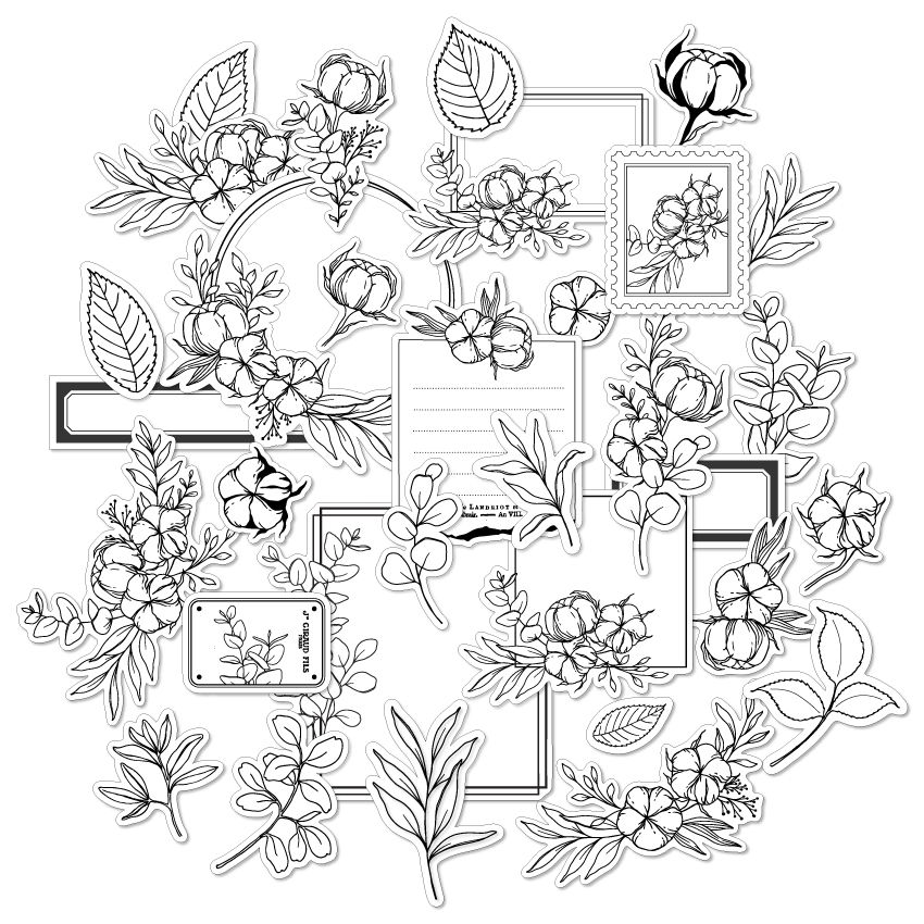 Die cuts calque HARMONIE par Florilèges Design. Scrapbooking et loisirs créatifs. Livraison rapide et cadeau dans chaque comm...