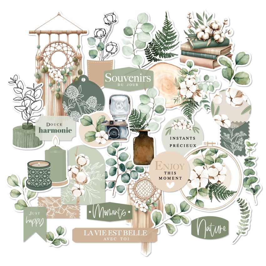 Die cuts HARMONIE par Florilèges Design. Scrapbooking et loisirs créatifs. Livraison rapide et cadeau dans chaque commande.