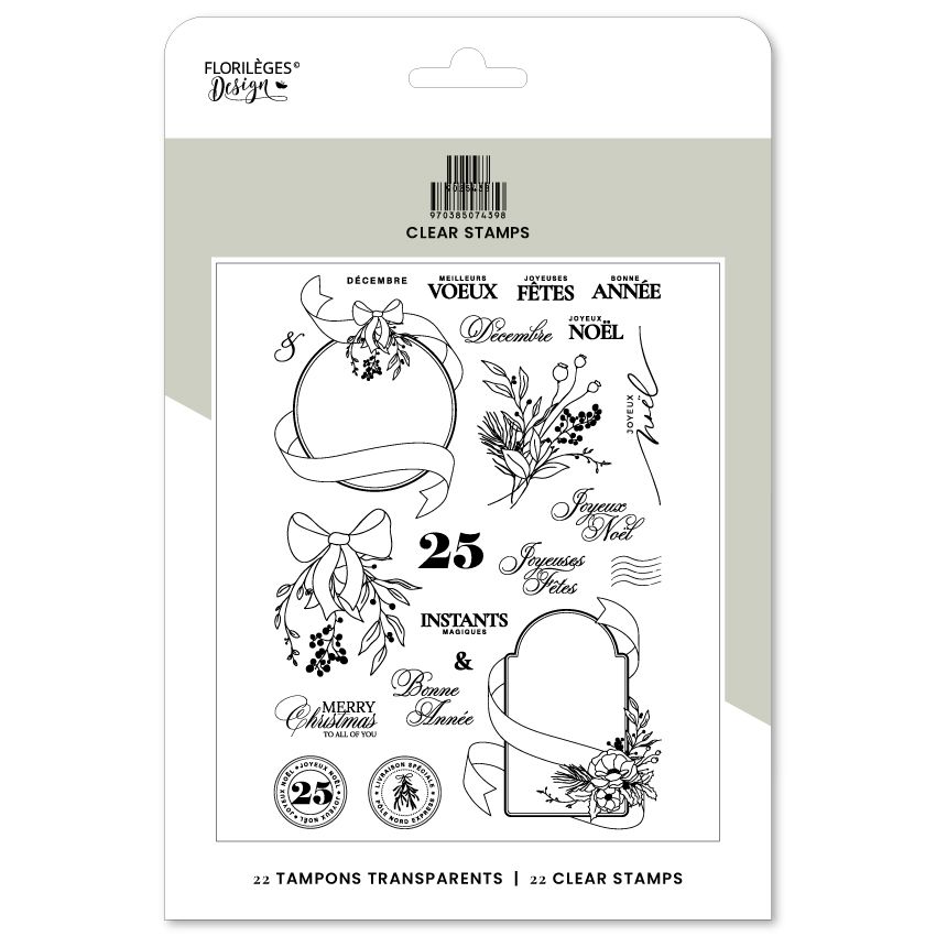 Tampons clear 25 INSTANTS MAGIQUES par Florilèges Design. Scrapbooking et loisirs créatifs. Livraison rapide et cadeau dans c...