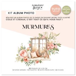 Kit créatif album MURMURES par Florilèges Design. Scrapbooking et loisirs créatifs. Livraison rapide et cadeau dans chaque co...
